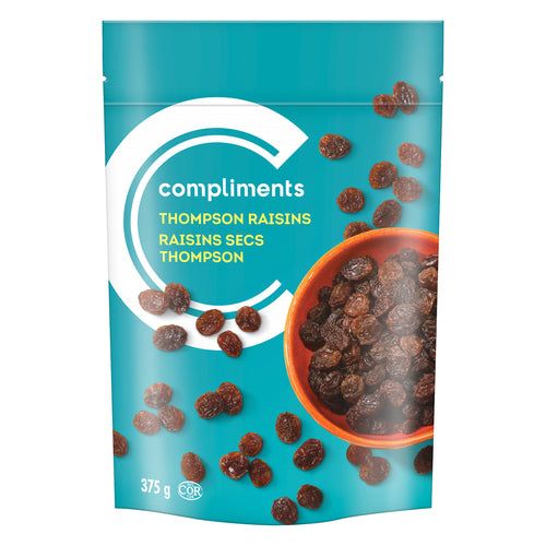 Compliments Thompson Raisins, 375 g