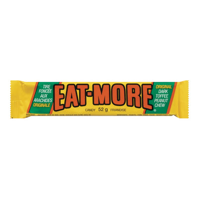 Eat-More Original Dark Toffee Peanut Chew Candy, 52 g