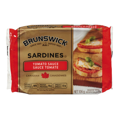 Brunswick Sardines Tomato Sauce, 106 g