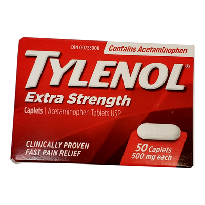Tylenol Extra Strength Caplets, 50 ct