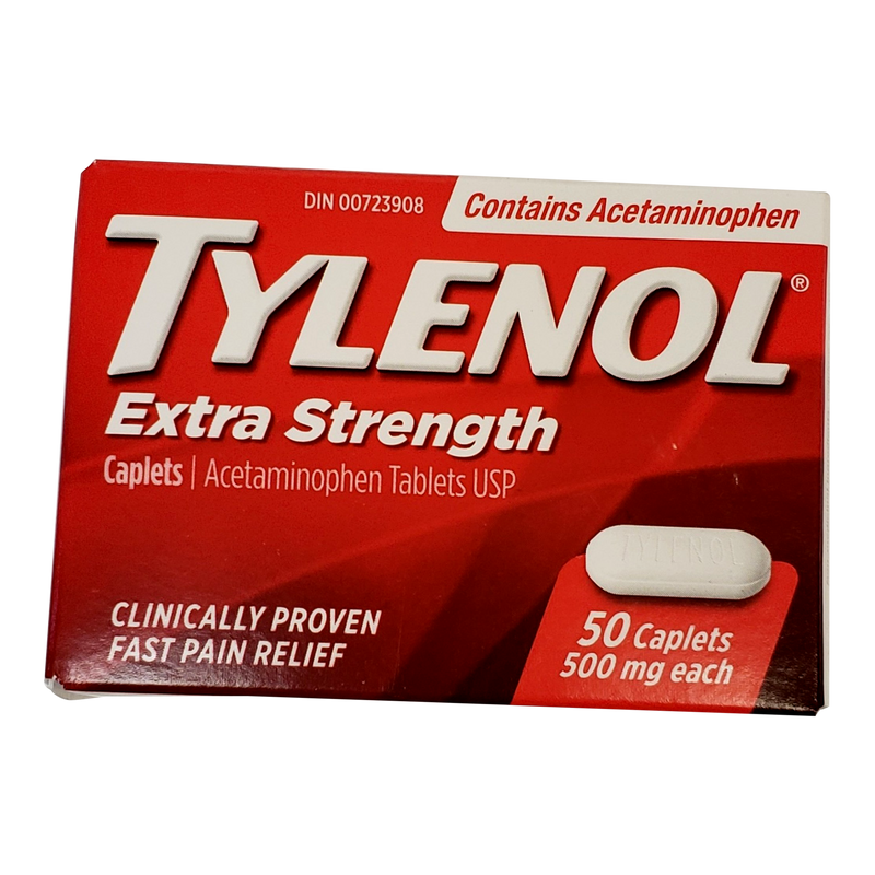 Tylenol Extra Strength Caplets, 50 ct