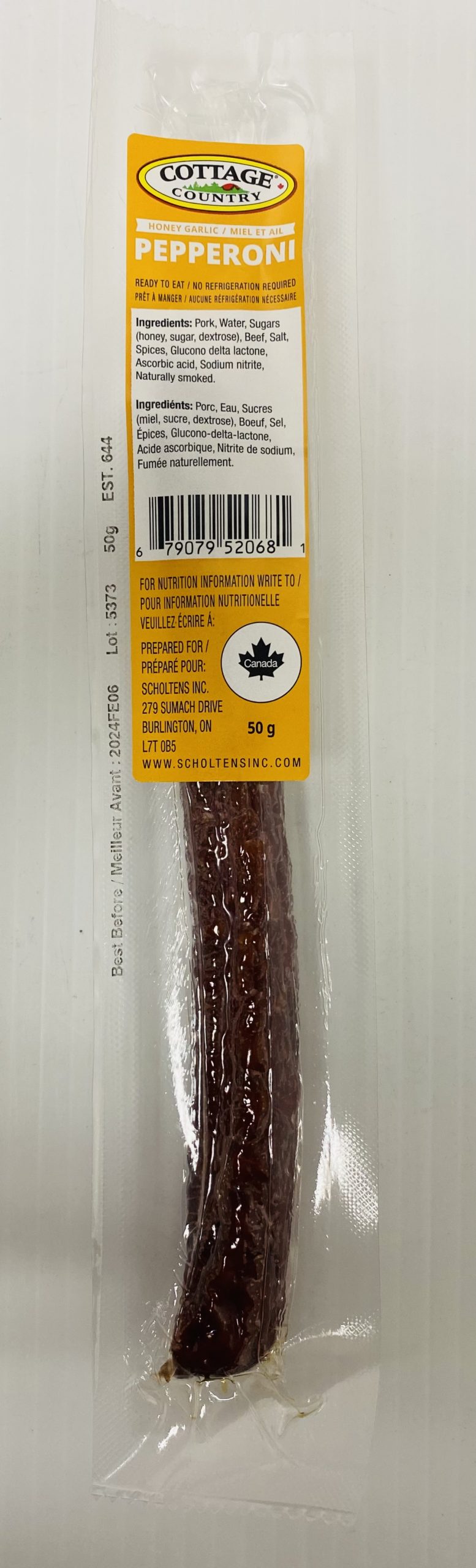 Cottage Country Honey Garlic Pepperoni, 50 g