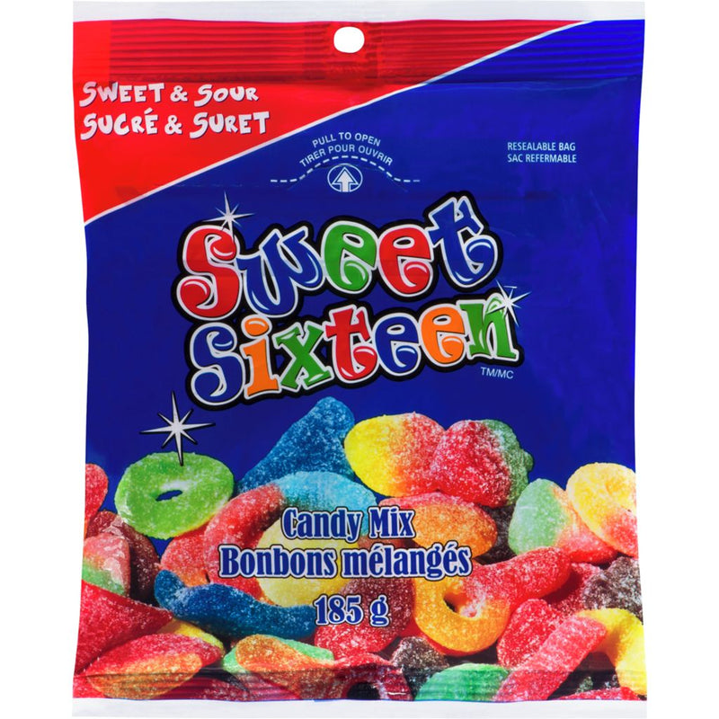 Sweet Sixteen Sweet & Sour Candy Mix, 185 g