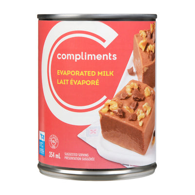 Compliments Evaporated Milk, 354 mL