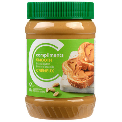 Compliments Smooth Peanut Butter, 500 g
