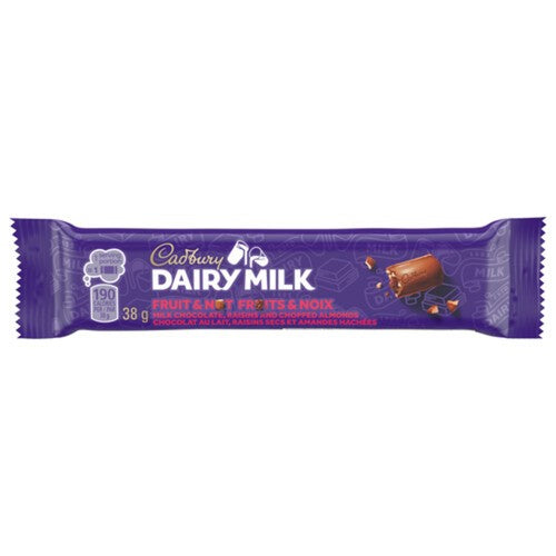 Cadbury Fruit & Nut Bar 42g 3 g