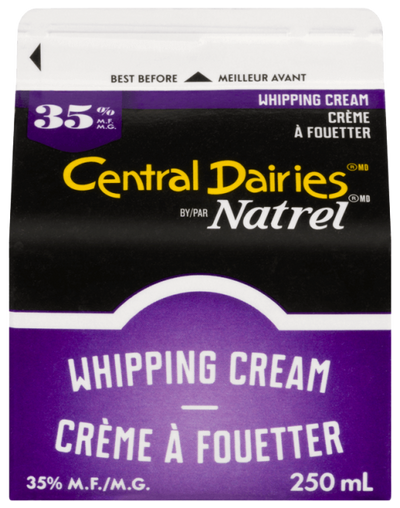 Central Diaries Whipping Cream, 250 mL