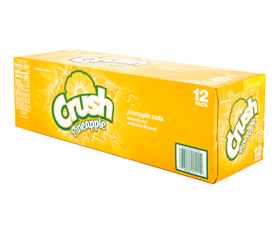 Crush Pineapple Soda, 12 ct