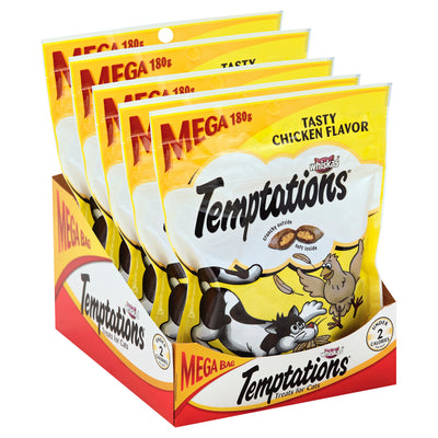Temptations Tasty Chicken Flavor Mega Bag Treats for Cats, 1 display