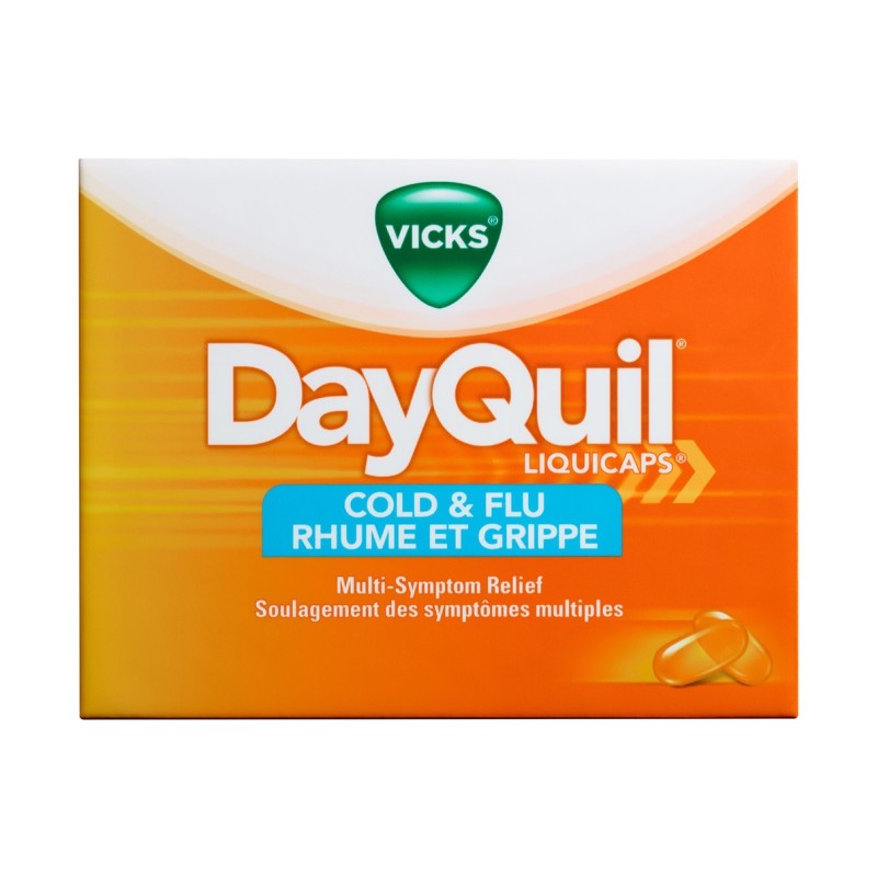 Vicks Dayquil Cold & Flu Liquicaps, 1 ct