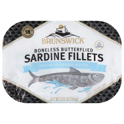 Brunswick in Spring Water No Salt Added Sardine Fillets, 106 g