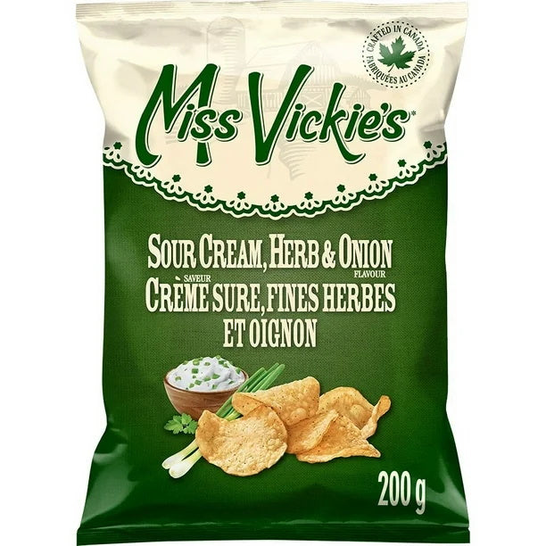 Miss Vickie's Sour Cream Herb & Onion Flavored Potato Chips, 1 ct