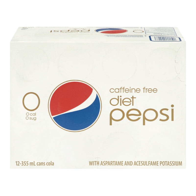 Pepsi Caffeine Free Diet Cola Soda 12 - 355 ml Cans, 12 ct