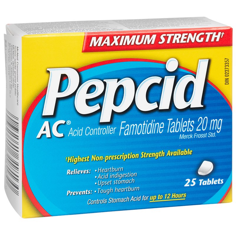 Pepcid AC Maximum Strength Famotidine Tablets, 25 ct