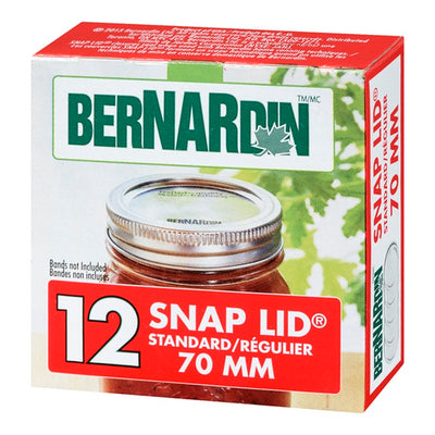 Bernardin 12 Standard 70 mm Snap Lids, 1 ct