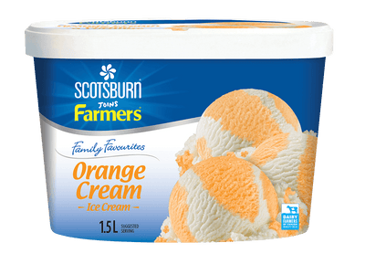 Scotsburn Joins Farmers Orange Cream Ice Cream, 1.5 l