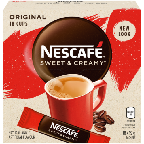 Nescafe Sweet & Creamy Single Use Coffee, 18 ct