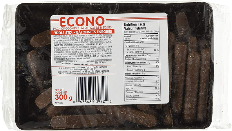Econo Fiddle Sticks Cookies, 300 g