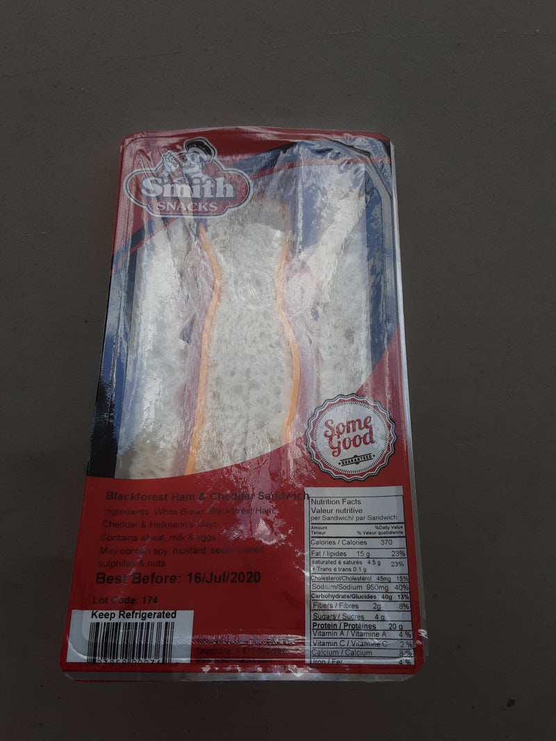 Smith Snacks Ham & Cheddar Sandwich, 1 ct