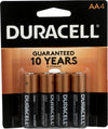 Duracell Coppertop Alkaline AA Batteries, 4 ct