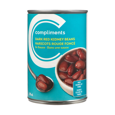 Compliments Dark Red Kidney Beans In Sauce, 1 ct