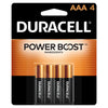 Duracell Alkaline AAA 1.5 V Batteries, 4 batteries