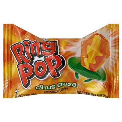 Ring Pop Twisted Blue Raspberry Watermelon Candy, 14 g