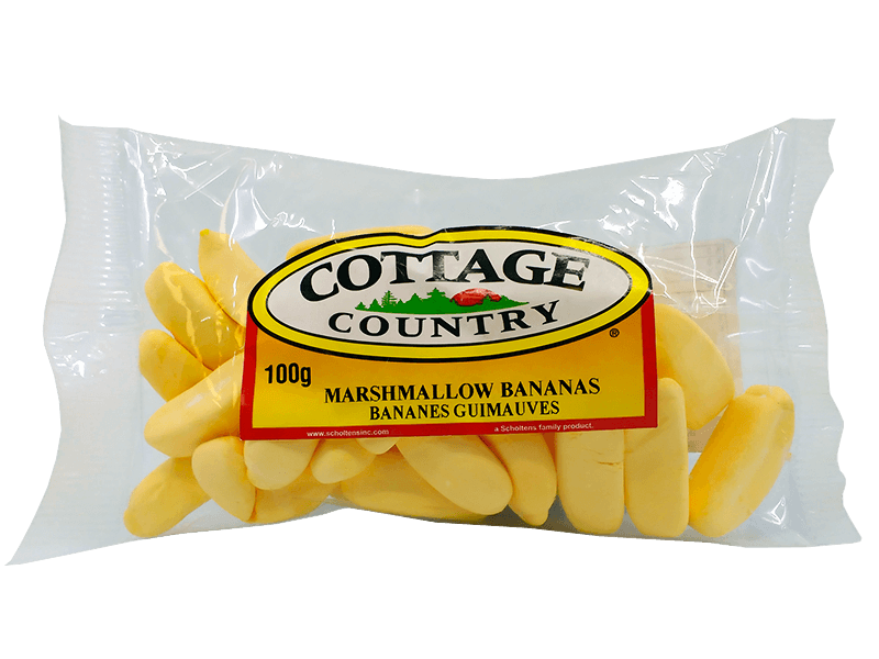 Cottage Country Marshmallow Bananas, 100 g