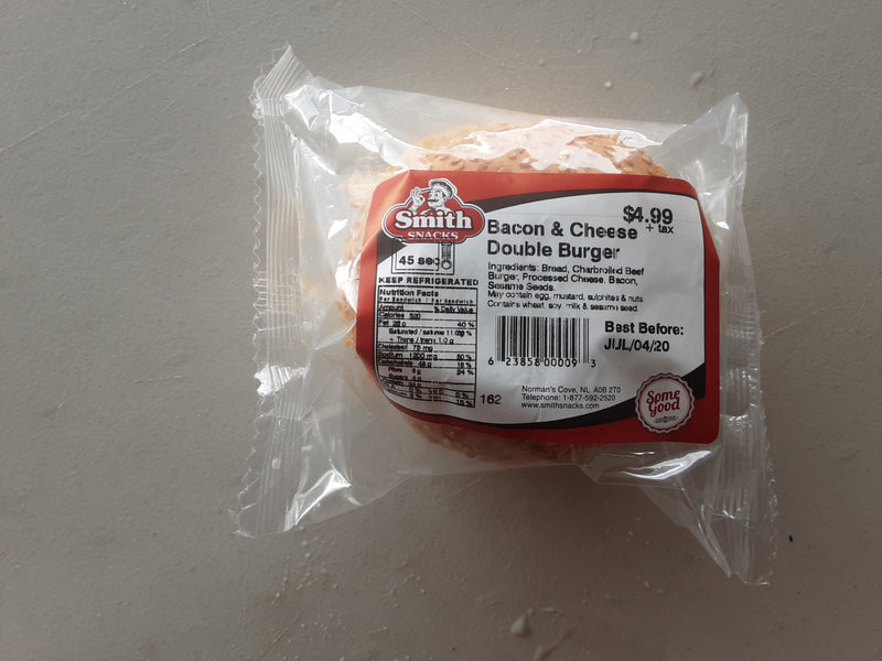 Smith Snacks Bacon And Cheese Double Cheeseburger, 1 ct
