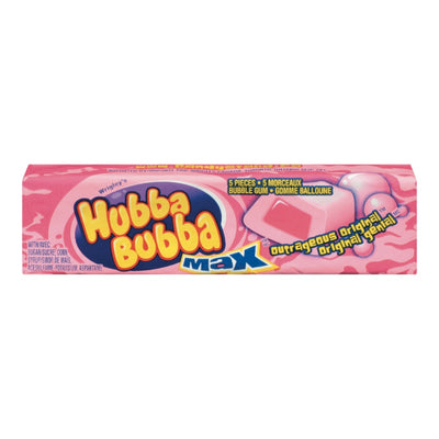Hubba Bubba Max Outrageous Original Bubble Gum, 5 ct