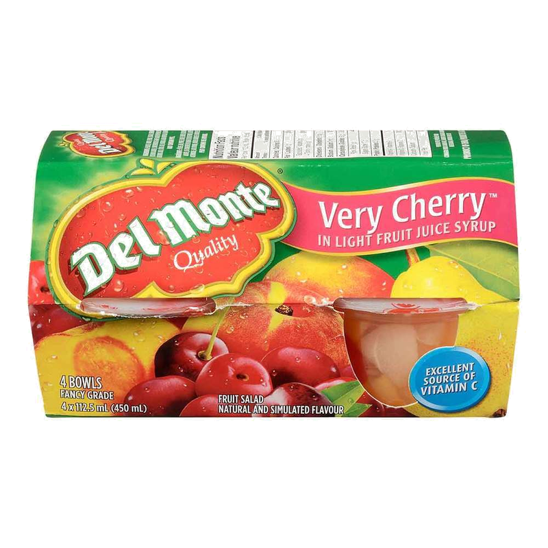 Del Monte Very Cherry Fruit cups, 450 mL