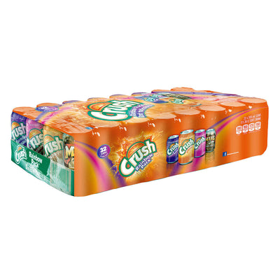 Crush Rainbow Pack Canned Soft Drinks, 355 mL, 32 ct