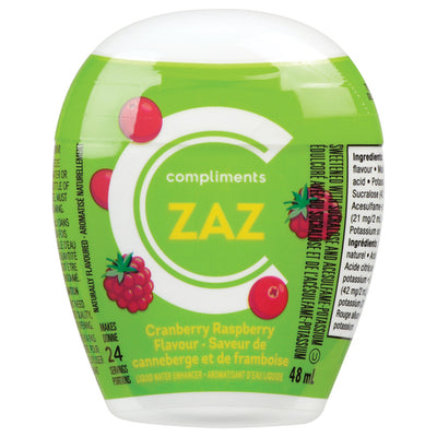 Compliments Zaz Cranberry Raspberry Drink Mix, 48 mL