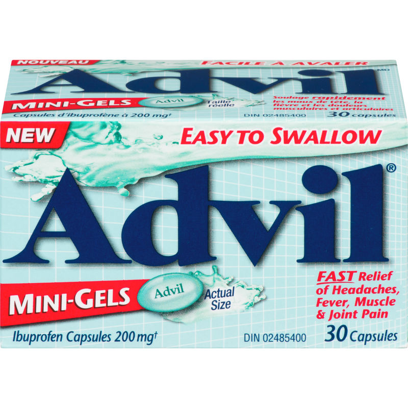 Advil Easy To Swallow Mini Gels, 30 ct