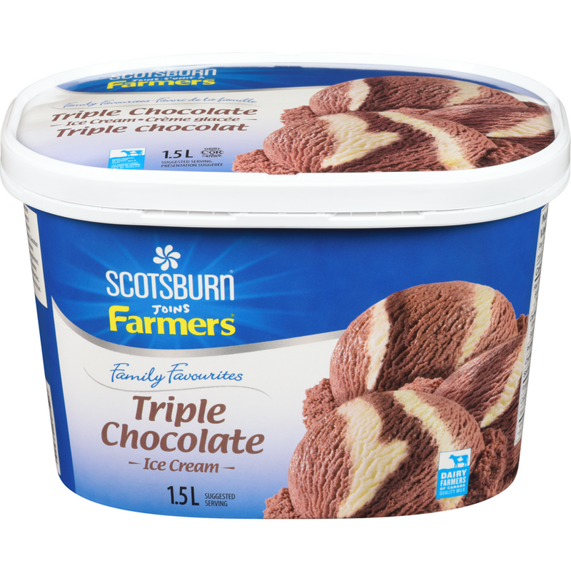 Scotsburn Joins Farmers Triple Chocolate Ice Cream, 1.5 l