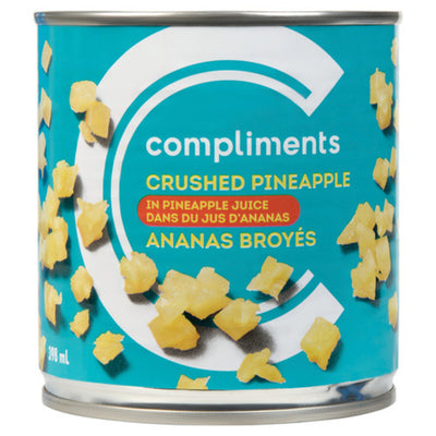 Compliments Crushed Pineapple In Pineapple Juice, 398 mL