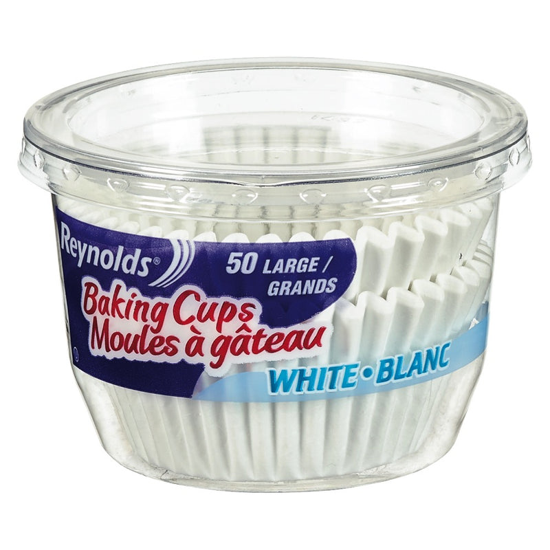 Reynolds Large White Baking Cups, 50 ct