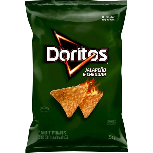 Doritos Jalapeno & Cheddar Tortilla Chips, 235 g