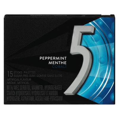5 Peppermint Menthe Gum, 1 ct