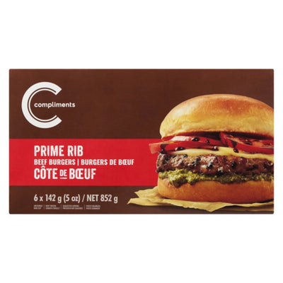 Comp Prime Rib Burgers 1.13kg 852 g