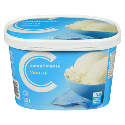 Compliments Vanilla Ice Cream, 1.5 l