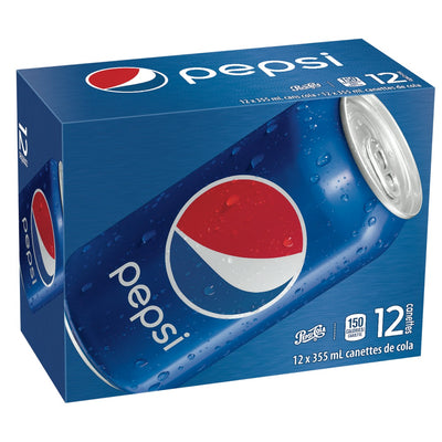 Pepsi Cola Soda 12 x 355 ml Cans, 1 ct