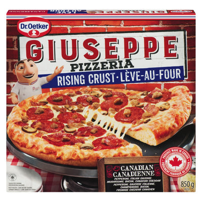 Dr. Oetker Giuseppe Pizzeria Rising Crust Canadian Pizza, 850 g