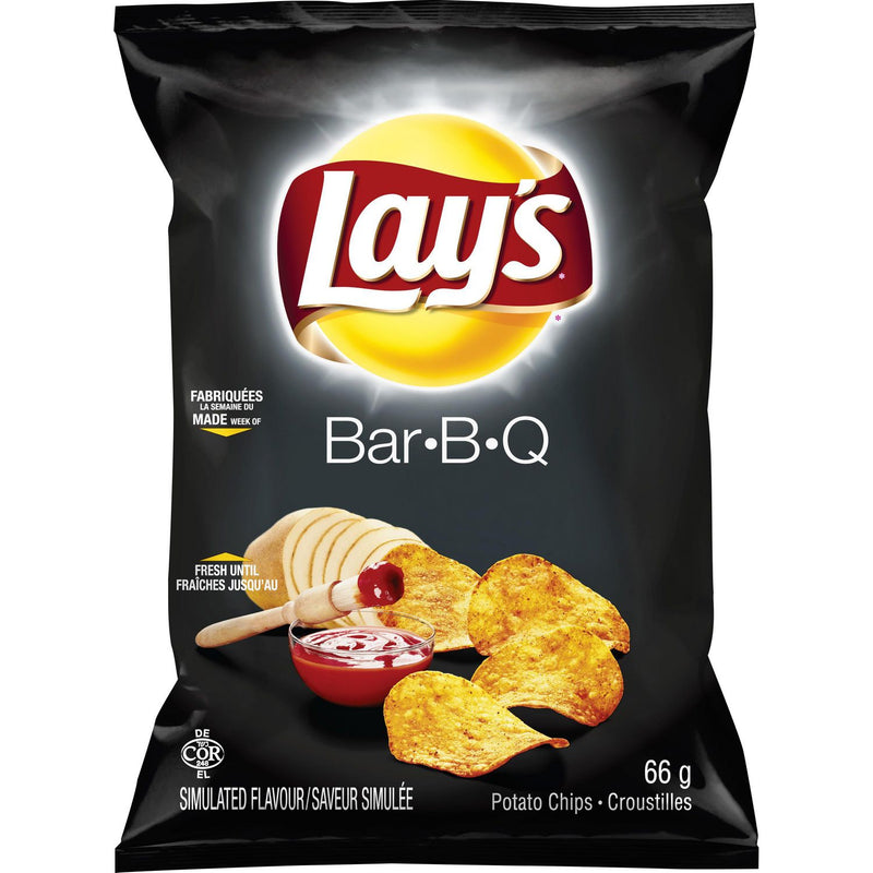 Lay's Bar B Q Flavour Potato Chips, 66 g