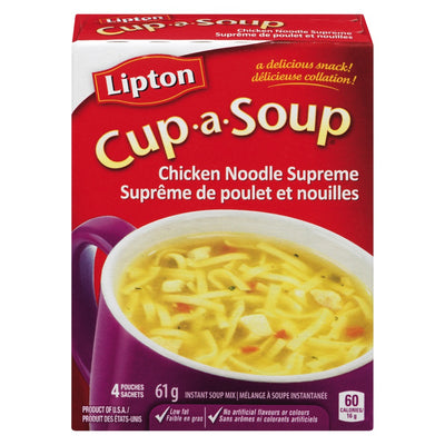 Lipton Cup-a-Soup Chicken Noodle Supreme Instant Soup Mix, 61 g
