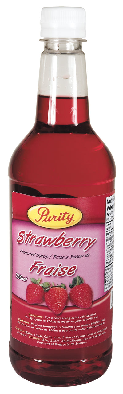Purity Strawberry Falvoured Syrup, 750 mL