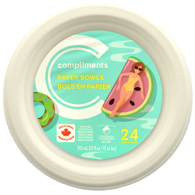 Compliments Paper Bowls, 24 ct
