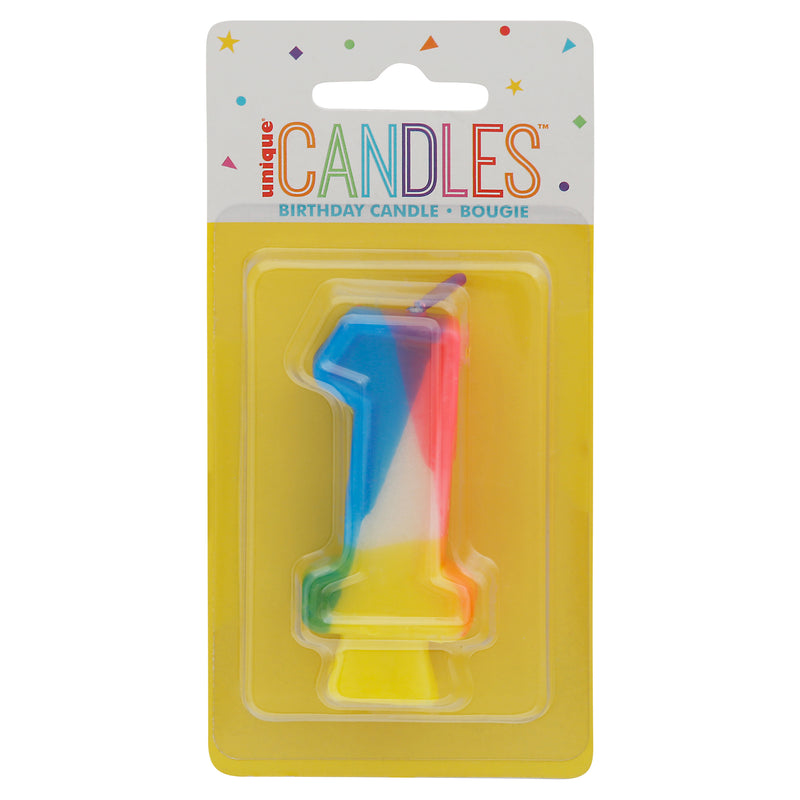 Unique Number 1 Birthday Candle, 1 candle