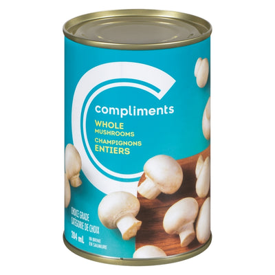Compliments Whole Mushrooms, 284 mL