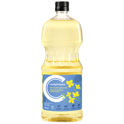 Compliments Pure Canola Oil, 946 mL